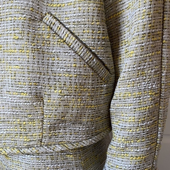 Rachel Roy Set Gray Ribbed Tank w/ Tweed Skirt Dress & Zip Up Tweed Jacket S - Picture 7 of 16